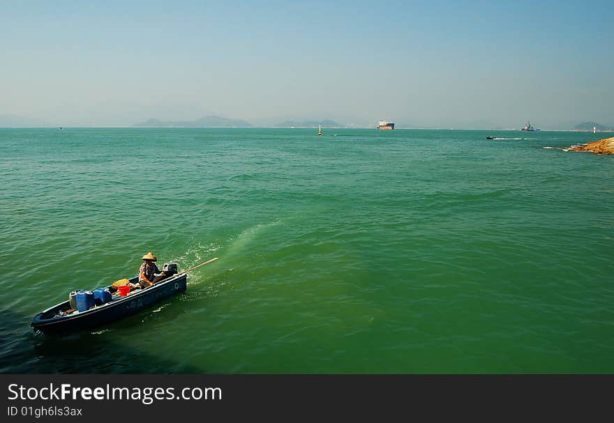 Boat On Ship