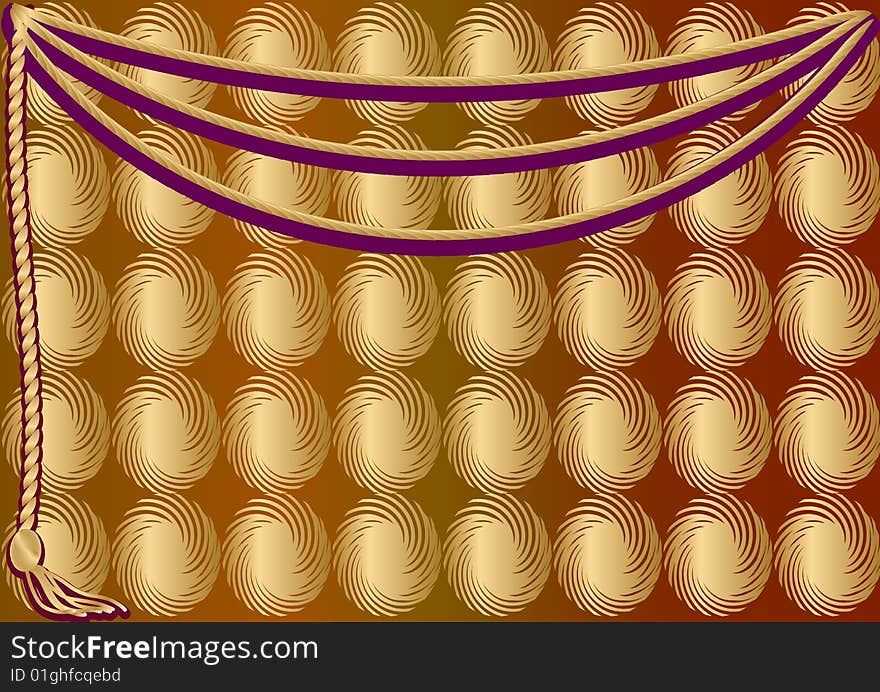 This is a background with texture of the silk gold