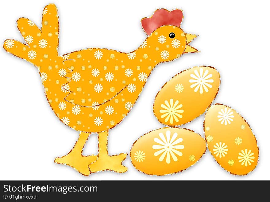 On an illustration: Easter Hen