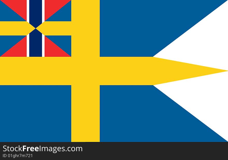 Swedish naval insignia, union with Norway. Swedish naval insignia, union with Norway