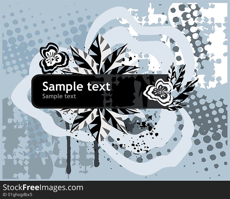 Vector drawing of grunge background