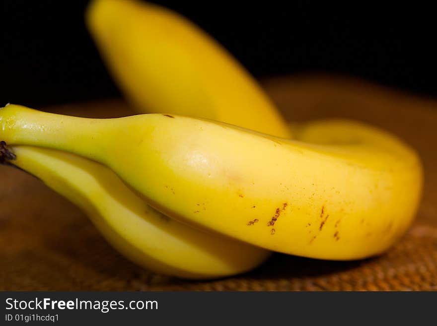 big bananas with dark background