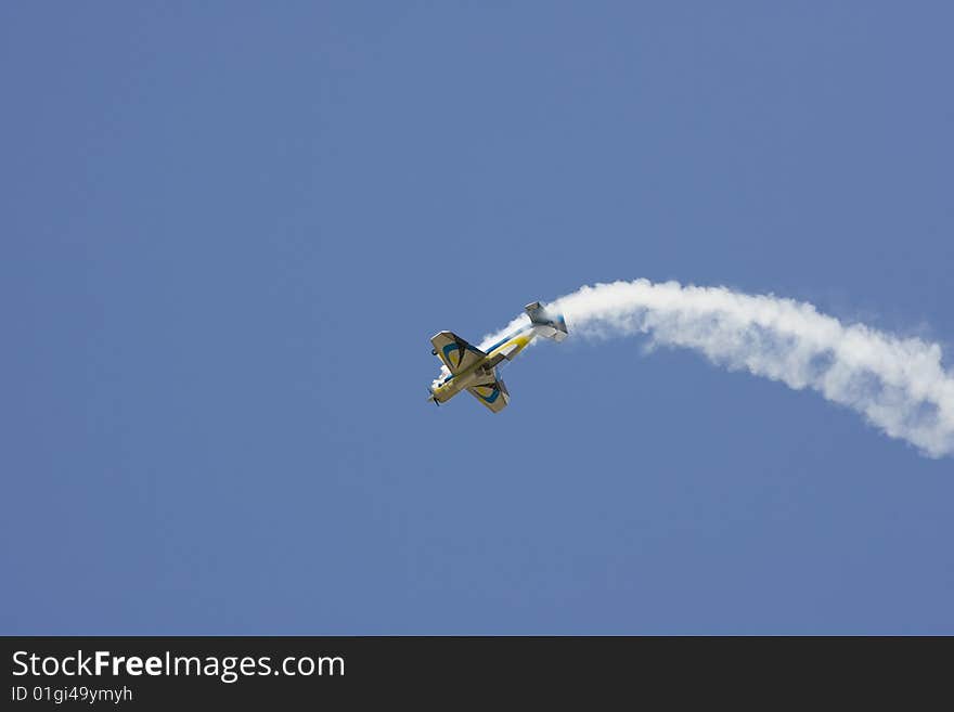 Model Airplane doing stunts