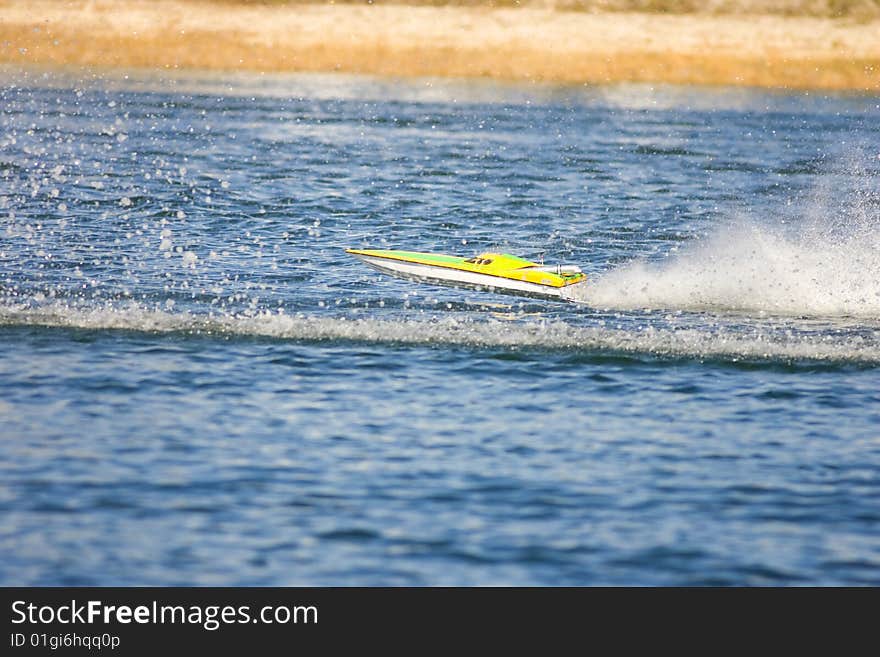 An R/C Model Boat Goes Airborne