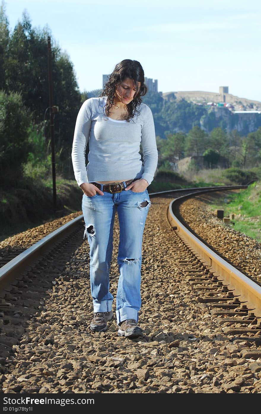 Walking on a railway