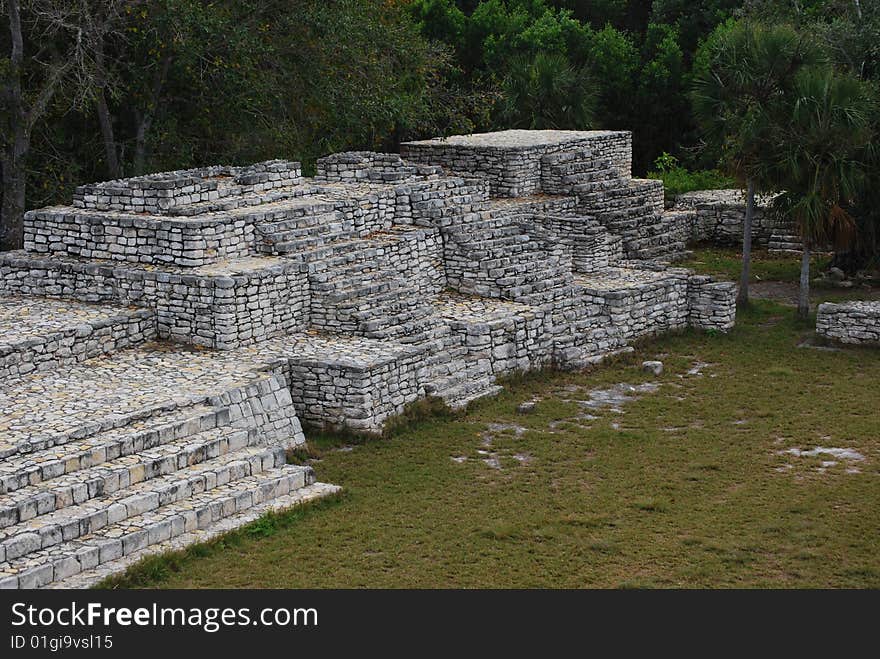 Maya ruin in yucatan mexico