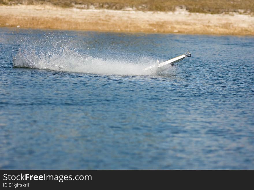 An R/C Model Boat Goes Airborne