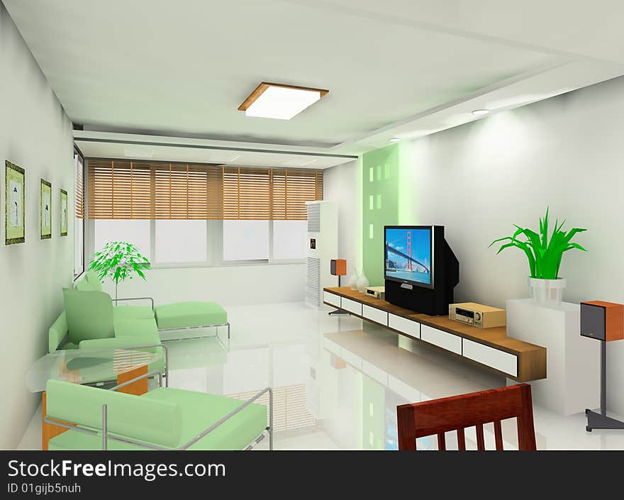 A kind of living room design. A kind of living room design