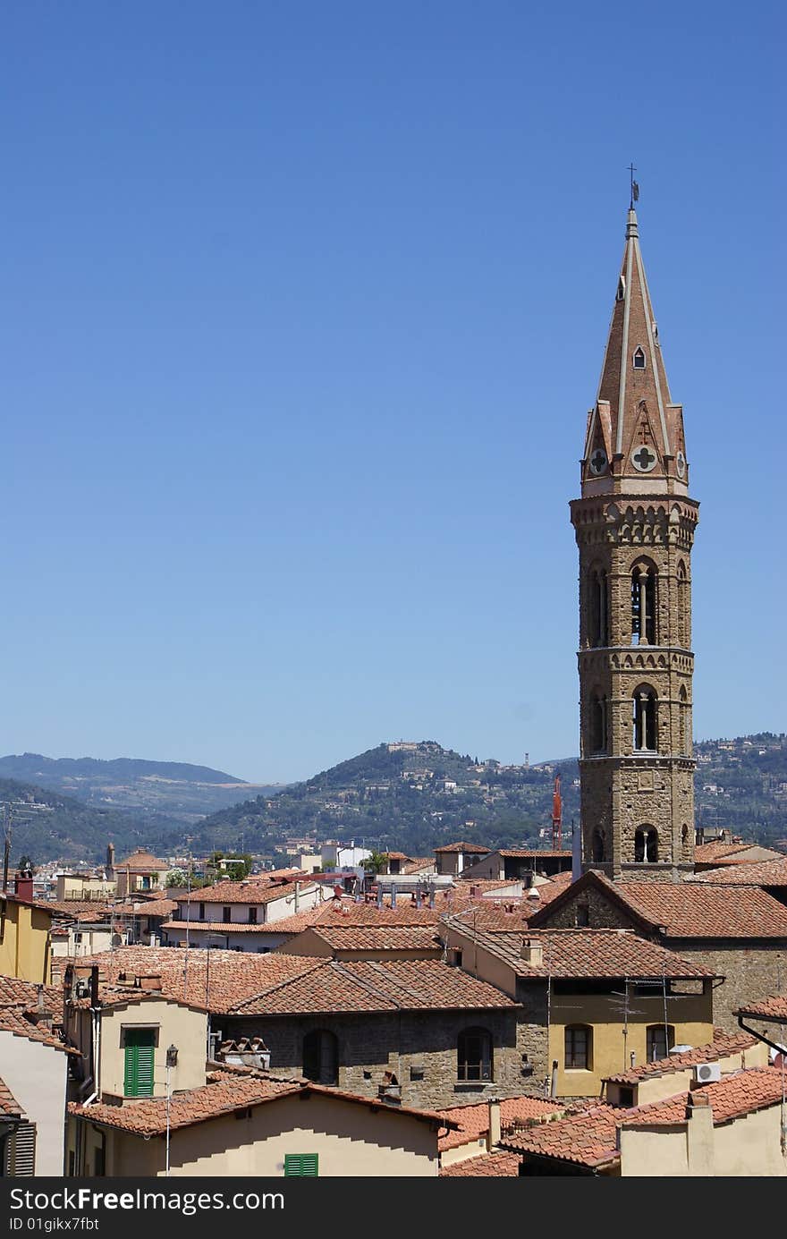 Rooftop view of Florence, Italy.