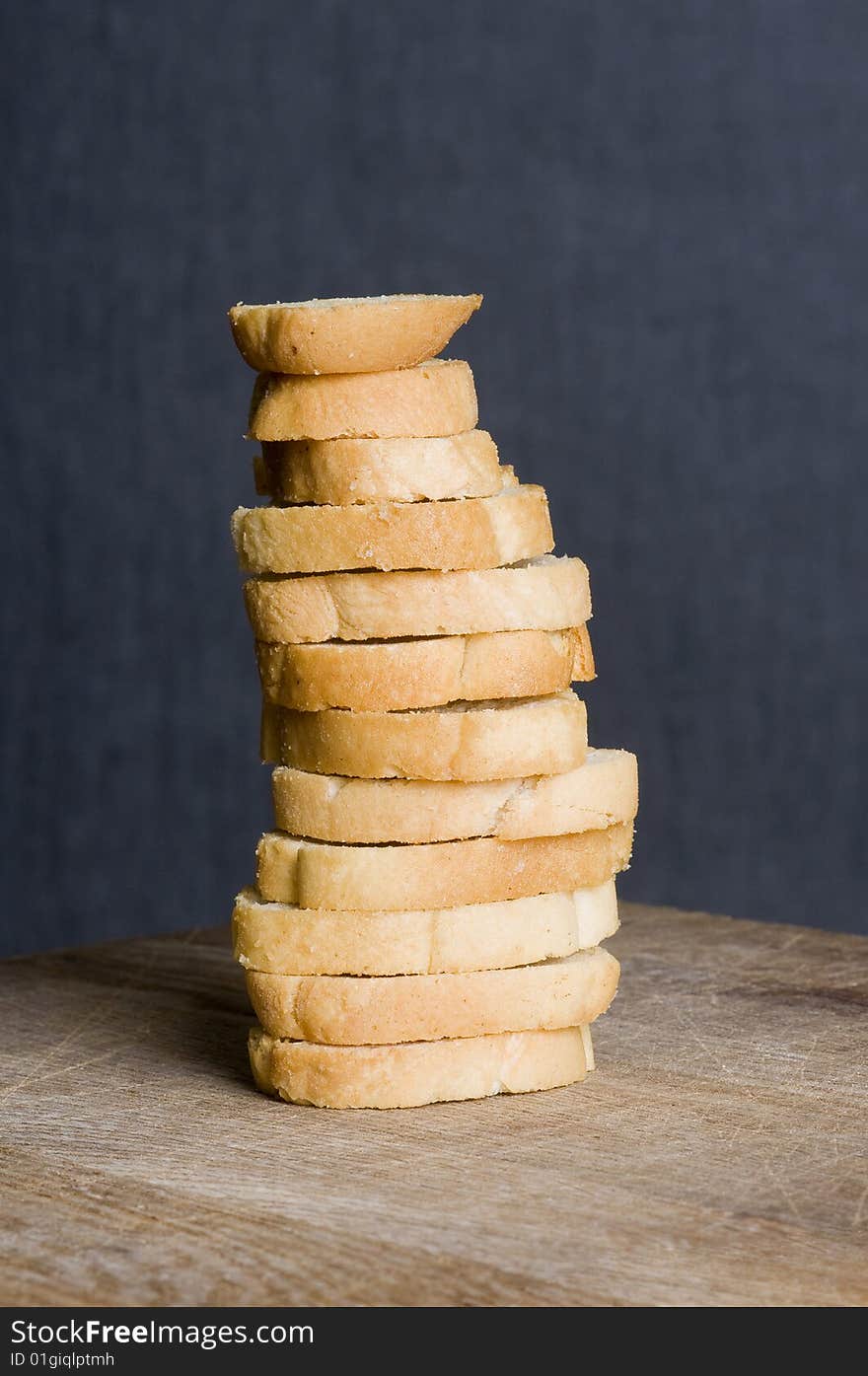 Image of bread pieces with studio lighting. Image of bread pieces with studio lighting