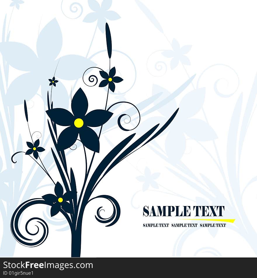 The stylized vector background illustration. The stylized vector background illustration