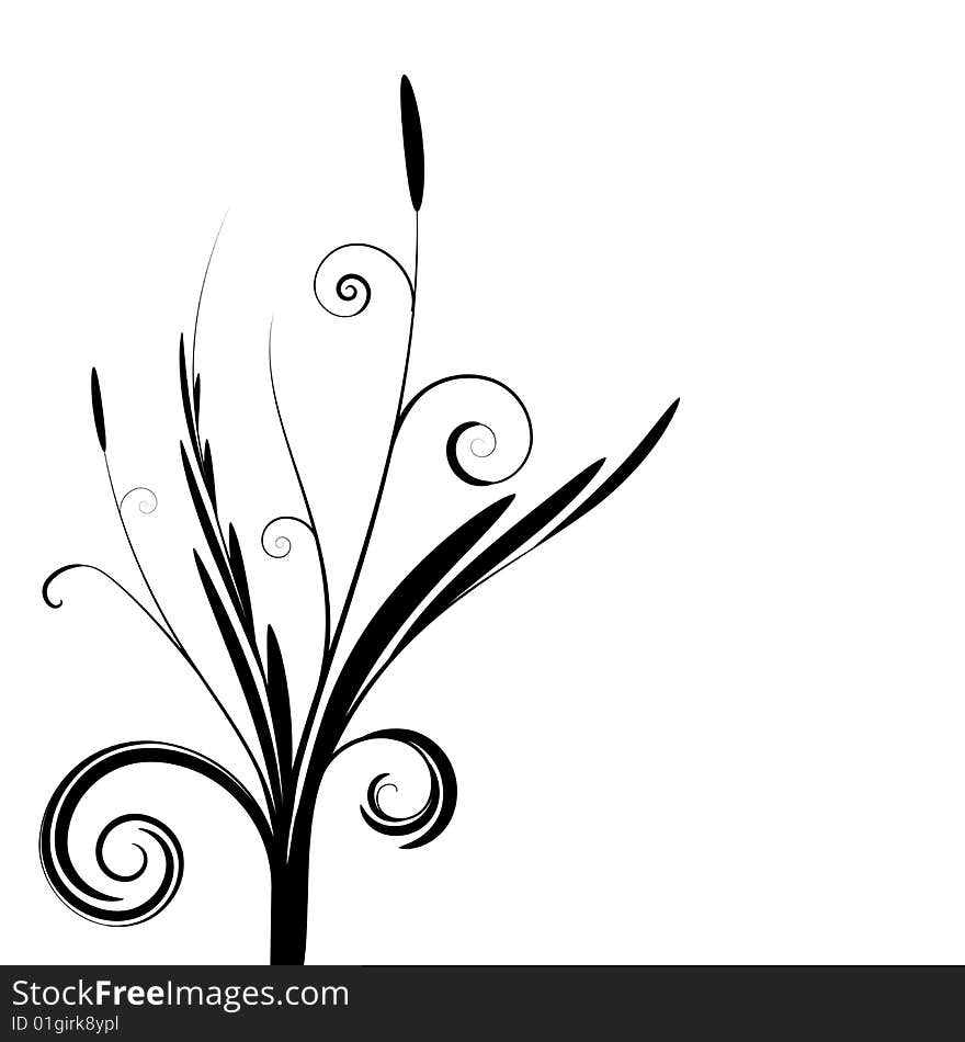 The stylized vector background illustration. The stylized vector background illustration