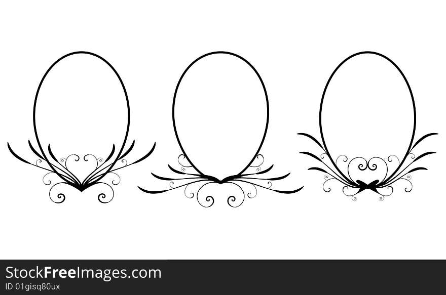 The stylized vector background illustration. The stylized vector background illustration