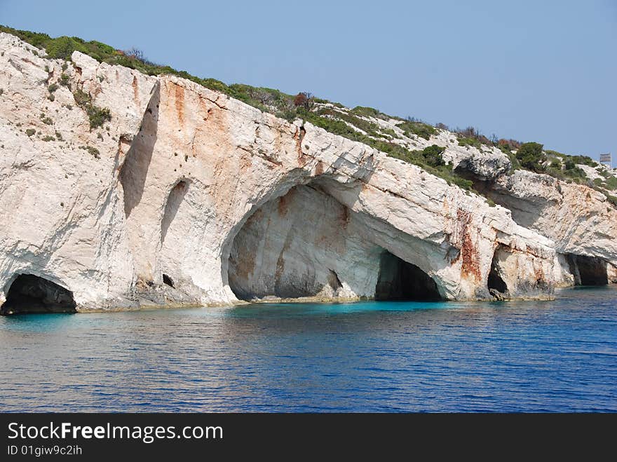 Rocks - Zakynthos island blue sea beach greece