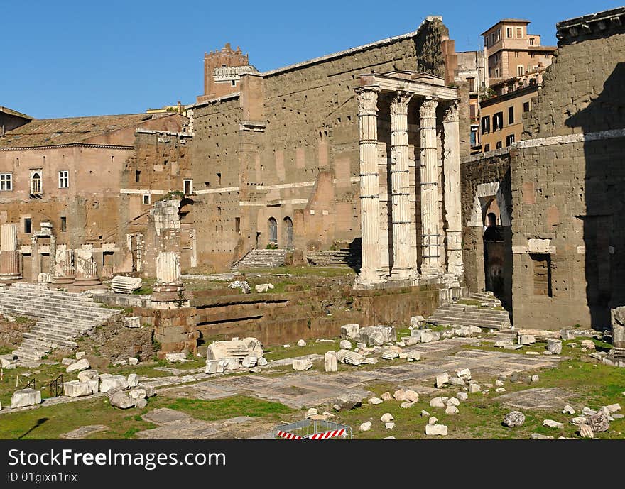 The Fori in Roma Italy