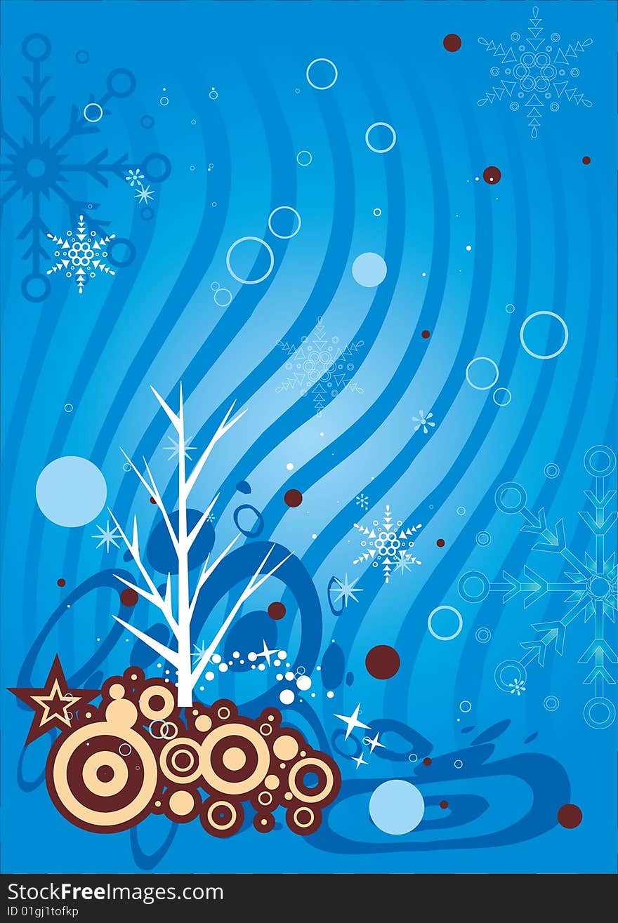 The winter background for design.