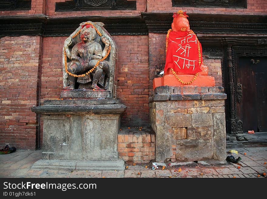 Patan durbar square on the stone sculpture(nepal). Patan durbar square on the stone sculpture(nepal)