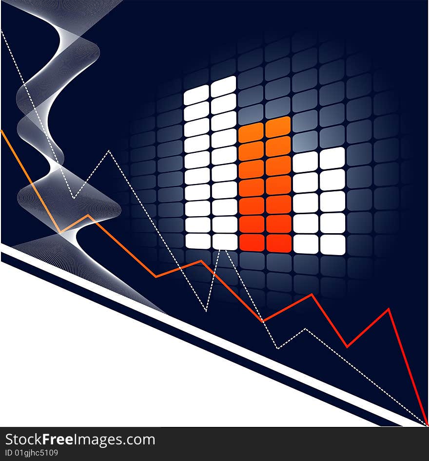 Business vector background with stylish bar graphs. Business vector background with stylish bar graphs