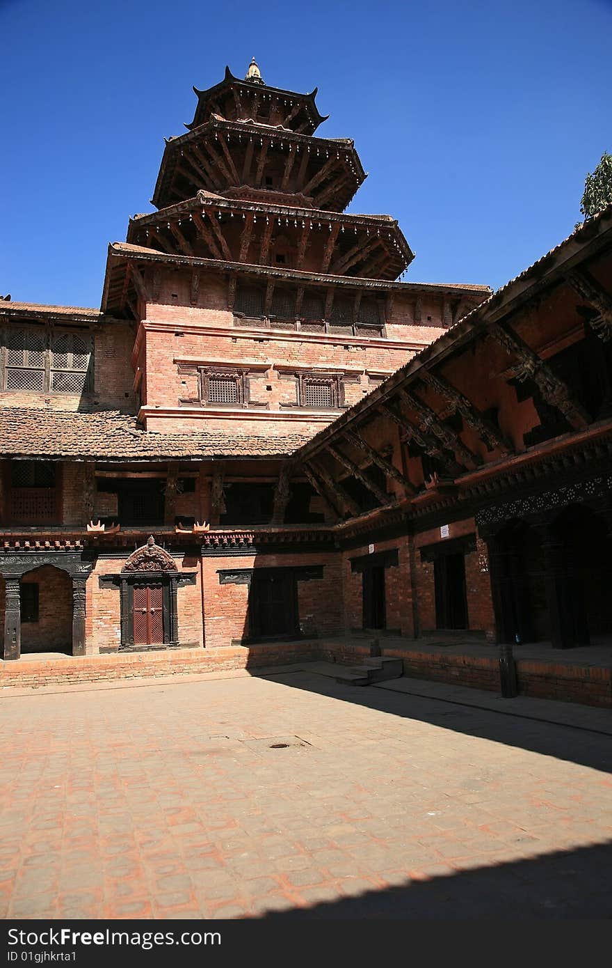 The temples in durbar square of patan. The temples in durbar square of patan.