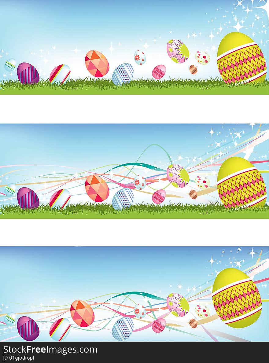 Easter egg banners