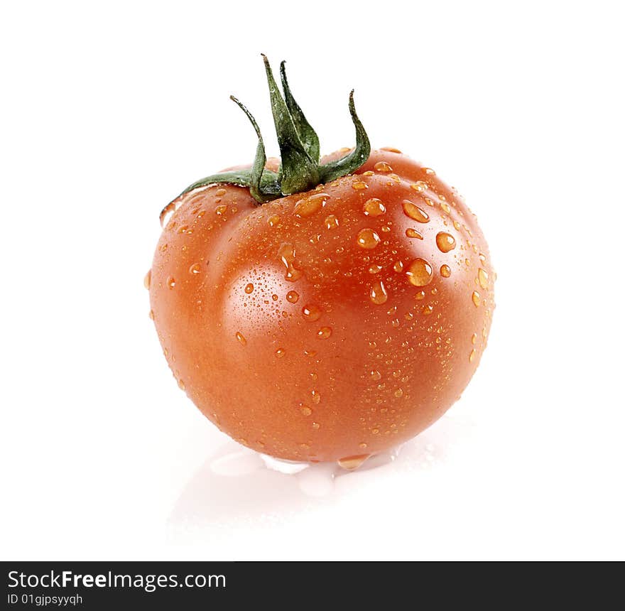 Tomatoes with water droplets