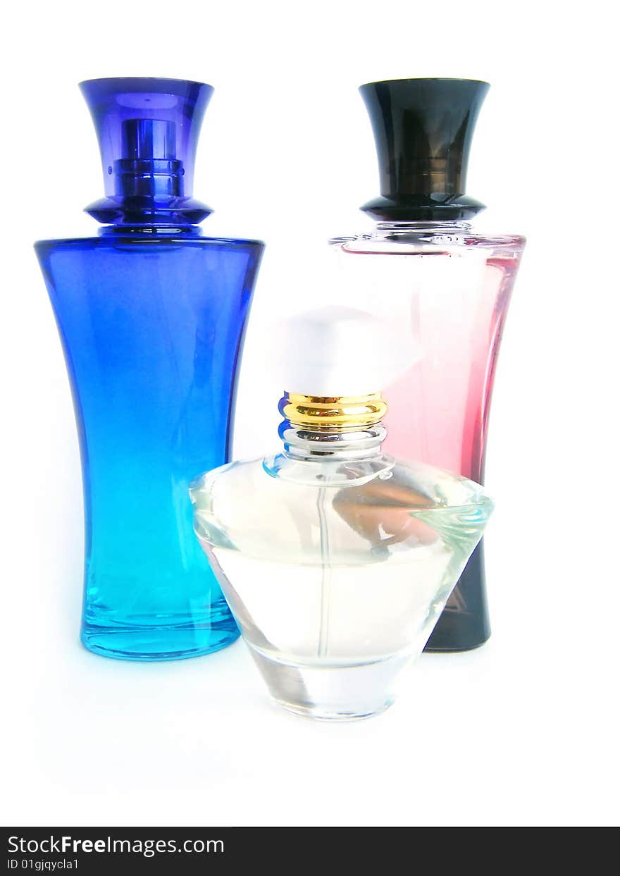 Perfume on a white background