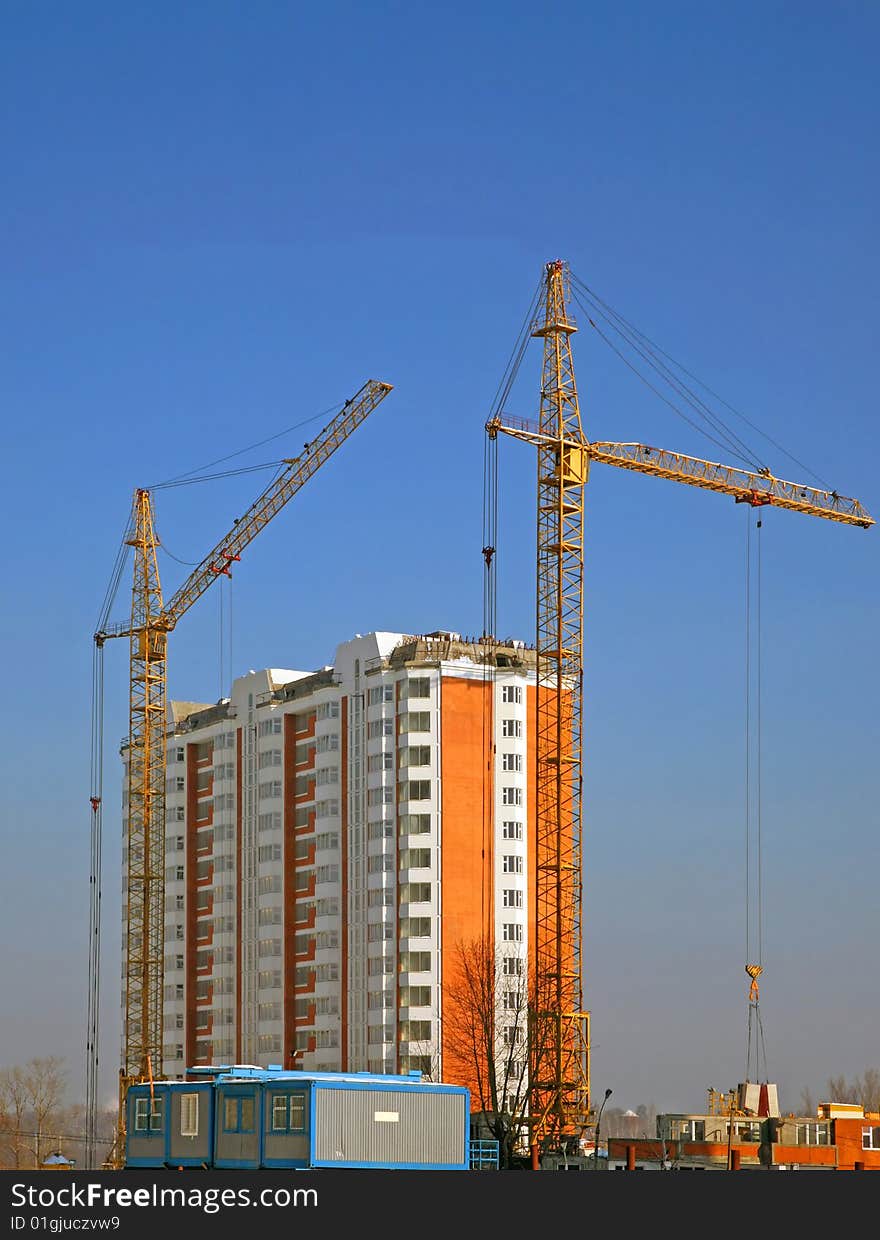 Cranes and building construction