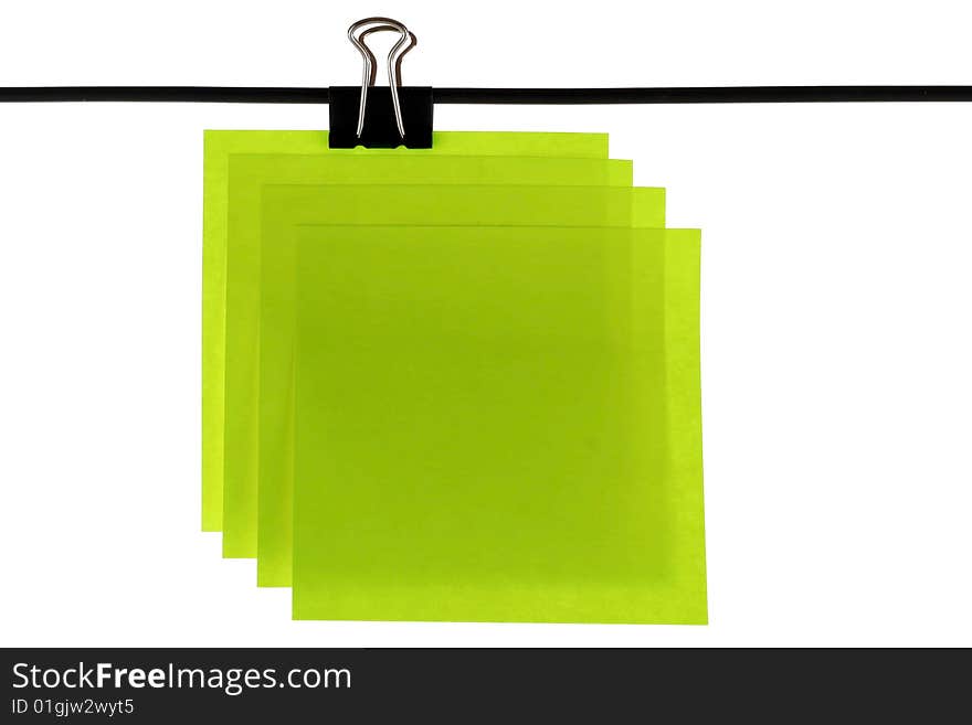 Blank colored paper reminter. Series