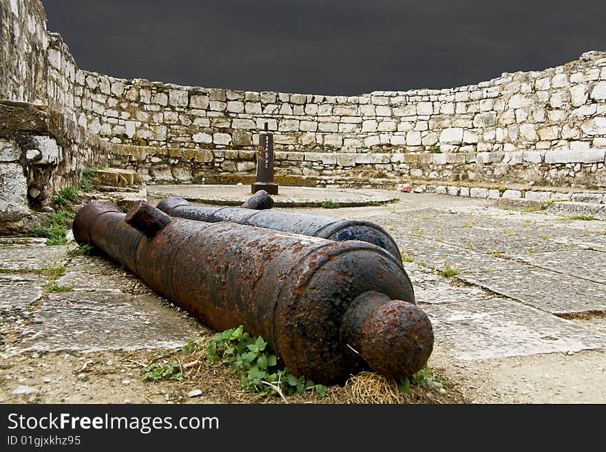 Old fortress at Corfu island, Greece