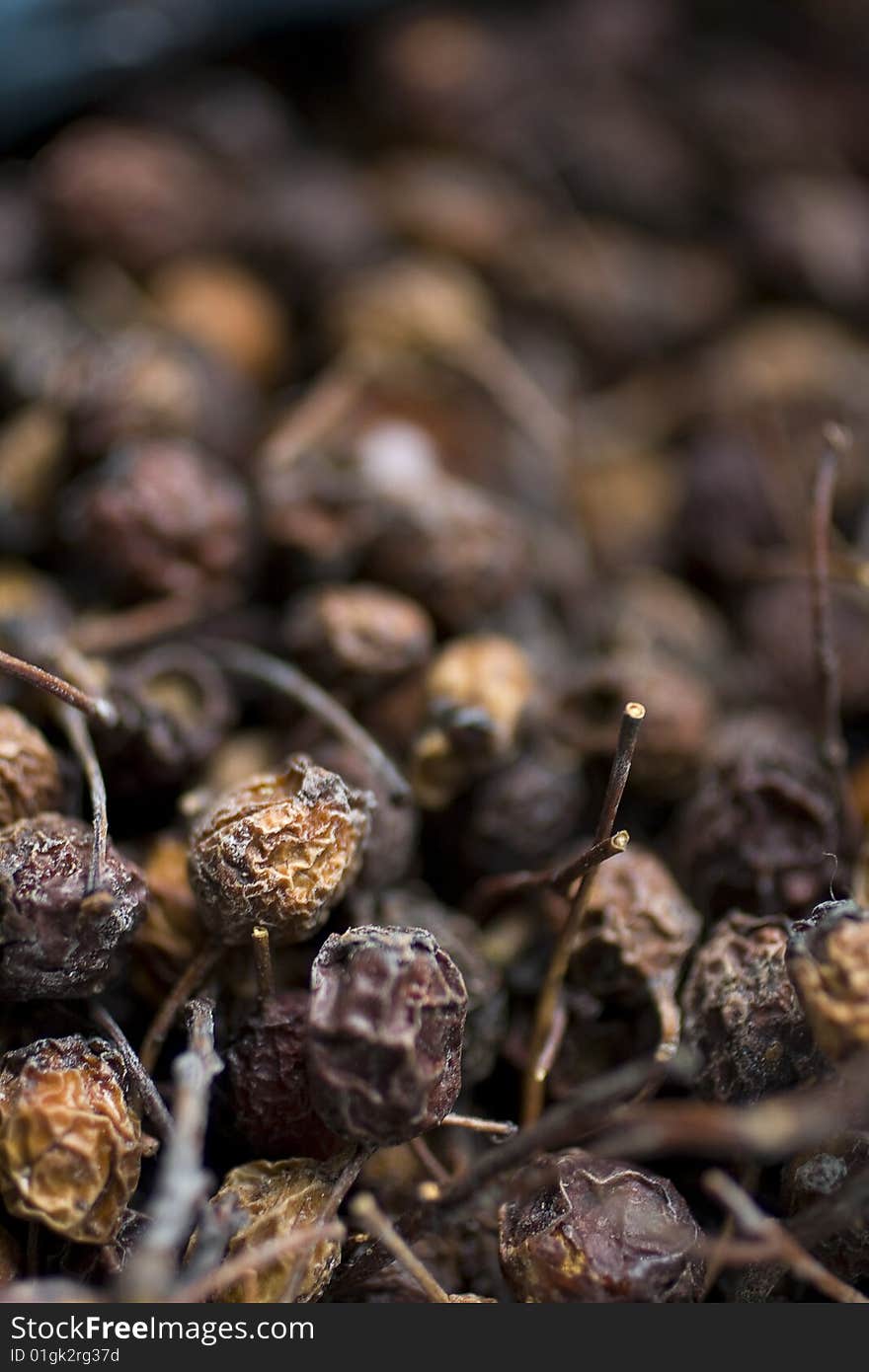 Dry berry Close-up background food