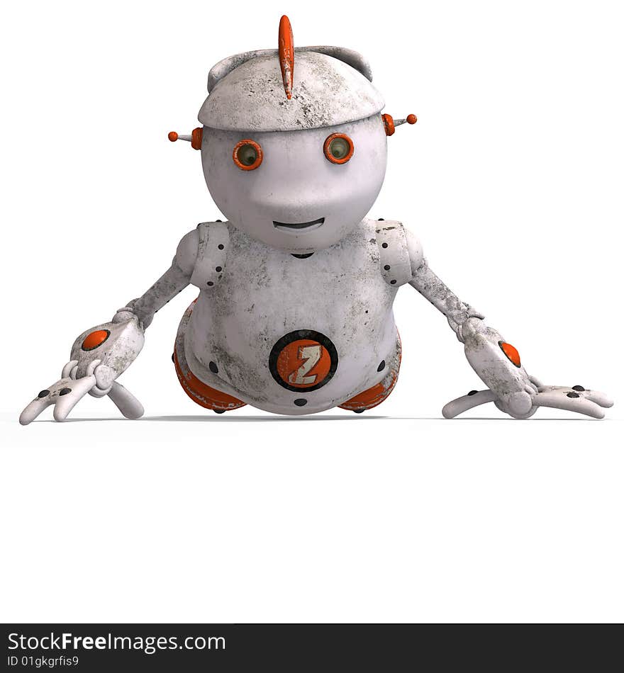 Cute Roboter With Lot Of Emotion