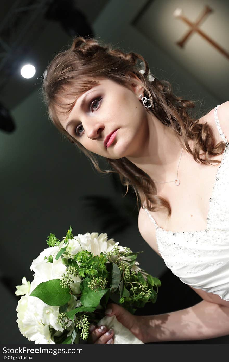 Bride in church