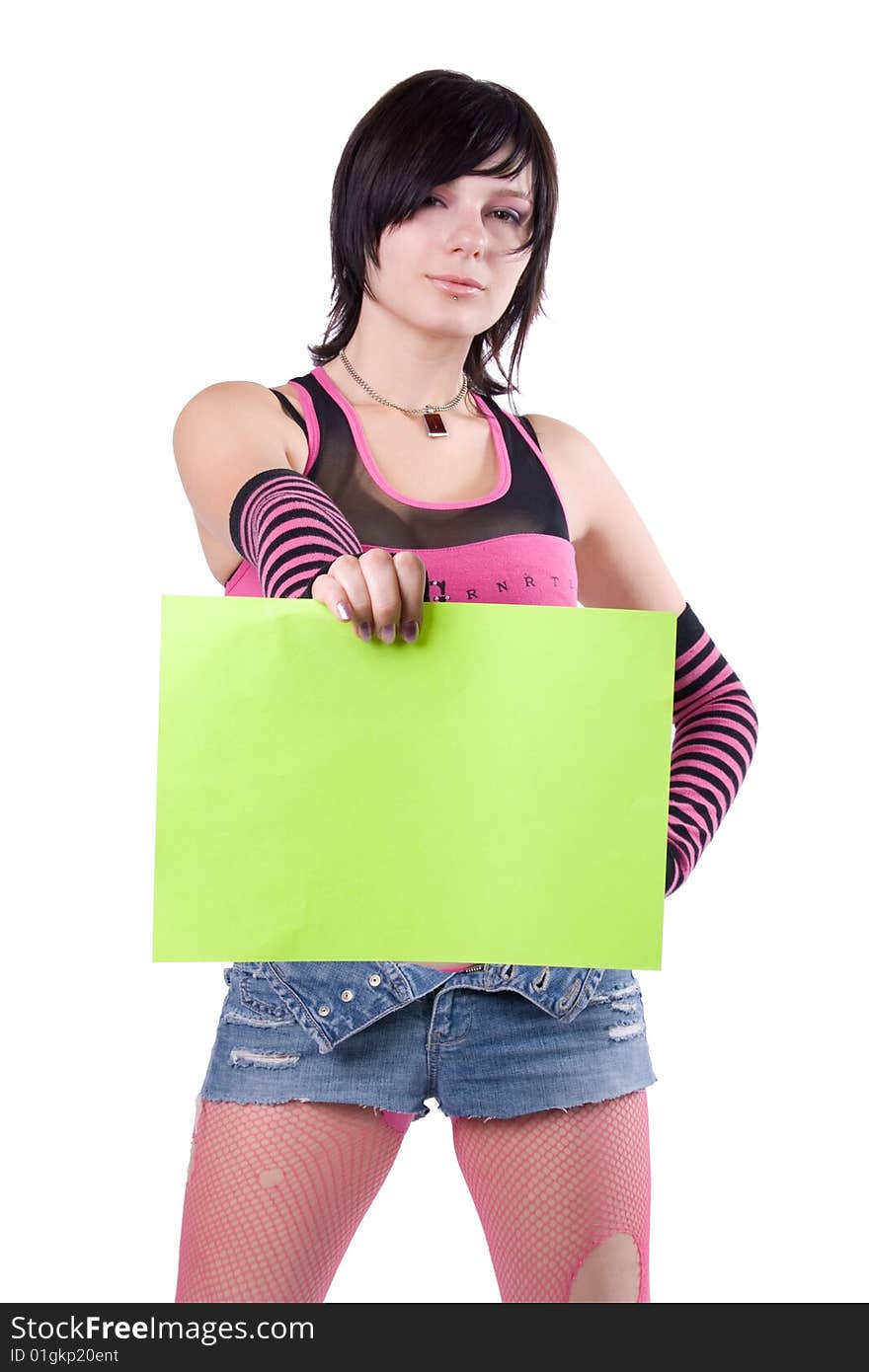 The young businesswoman at office behind work