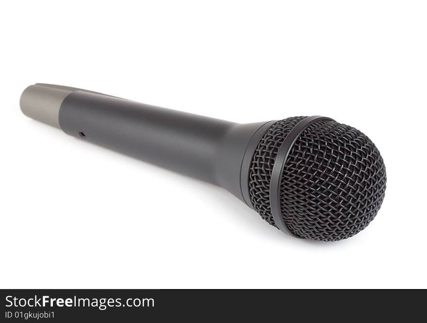 Black microphone