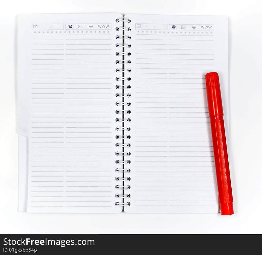 One Opened Notebook