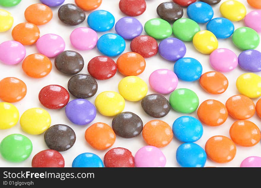 Coated Candy Background