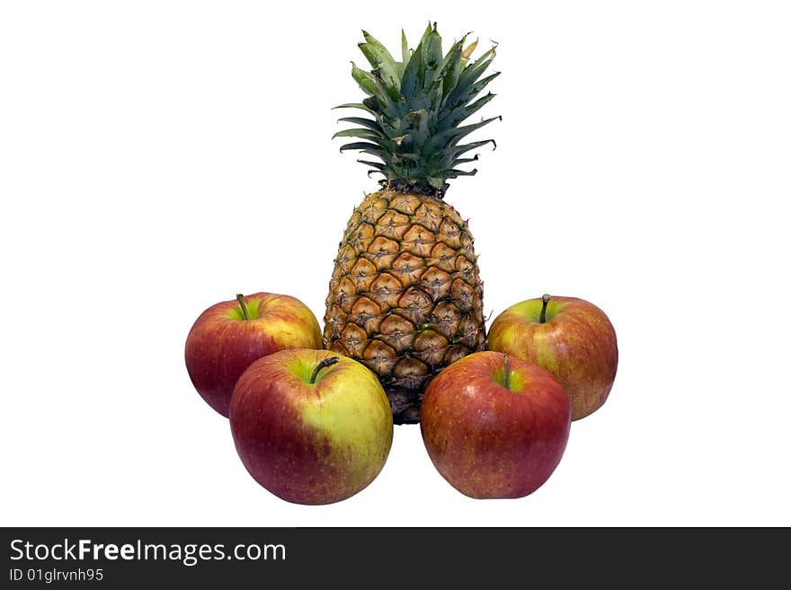 Pineapple and apples