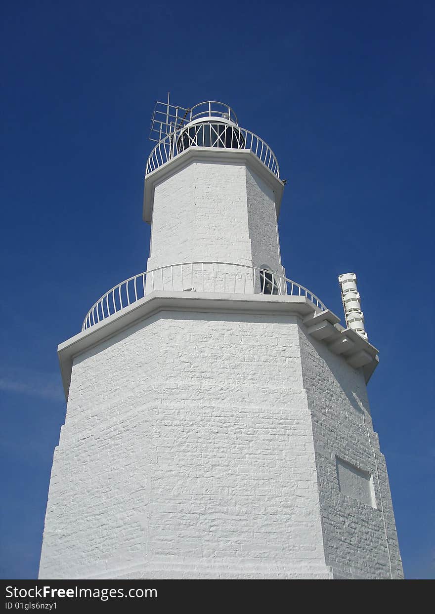 Beautifule image of white lighthouse