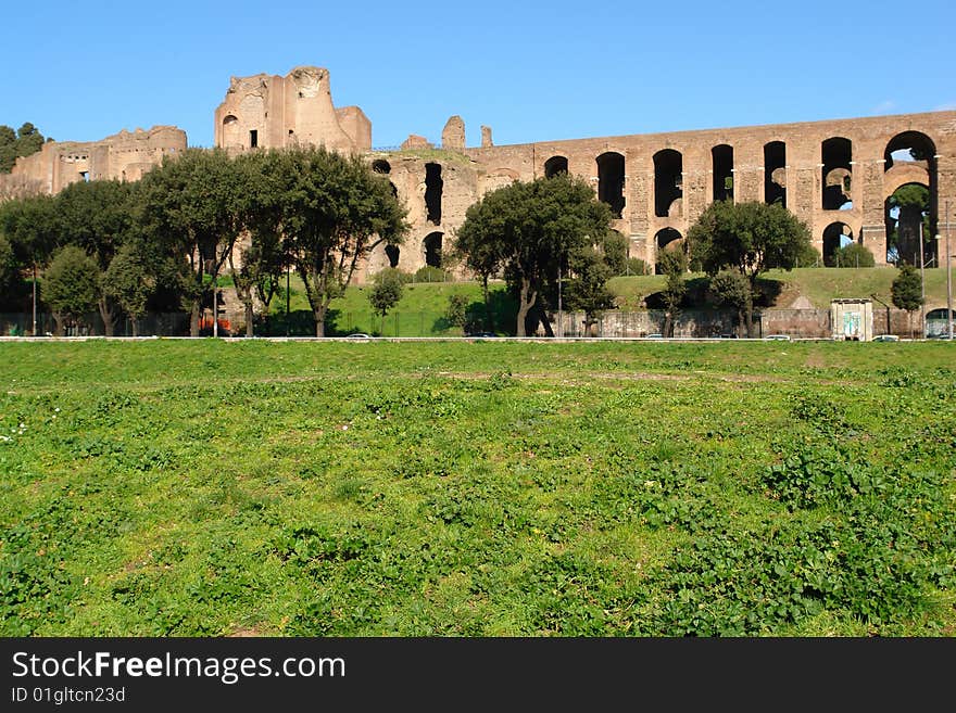 Circo massimo and Ruins in Rome