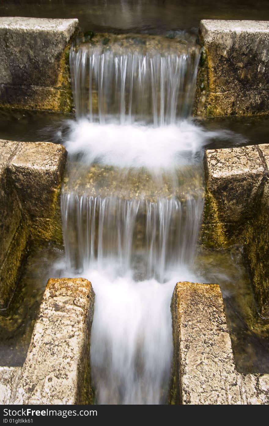 Stone waterfall