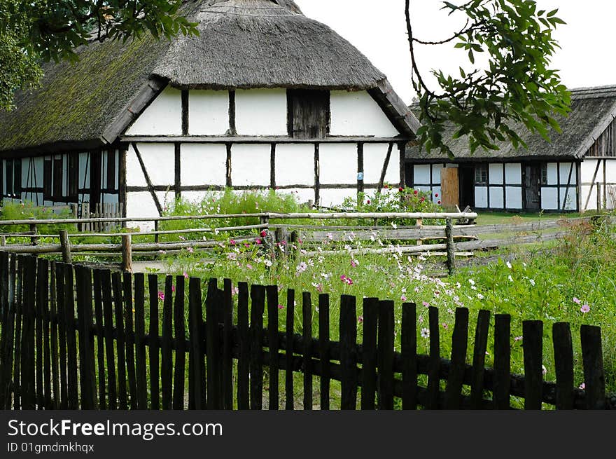 A small Polish village in summer