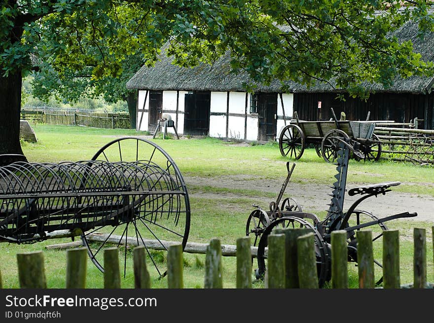 A small Polish village in summer