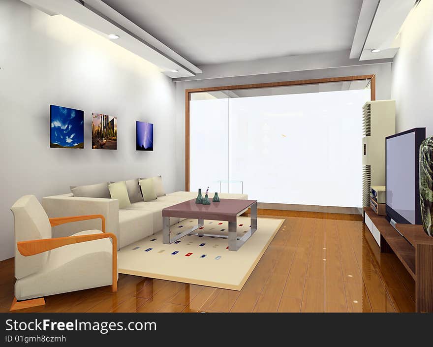 A kind of living room design. A kind of living room design