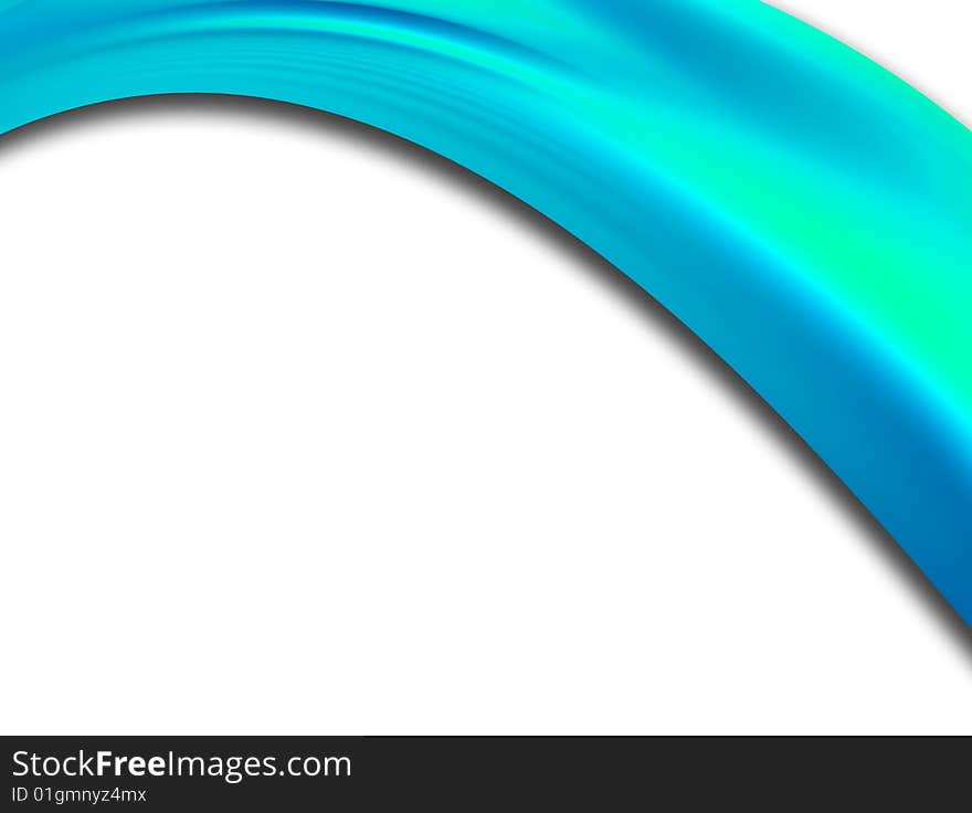 Blue dynamic wave on white background, abstract illustration. Blue dynamic wave on white background, abstract illustration