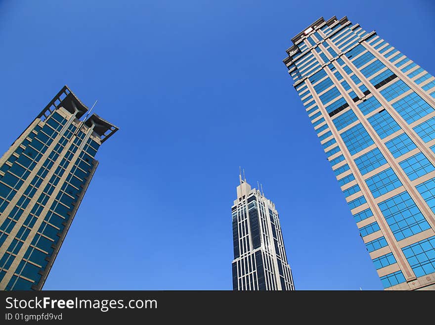 The modern building in shanghai.