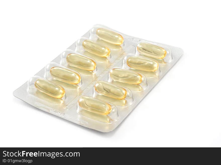 Packing the tablets, insulated on white background. Packing the tablets, insulated on white background