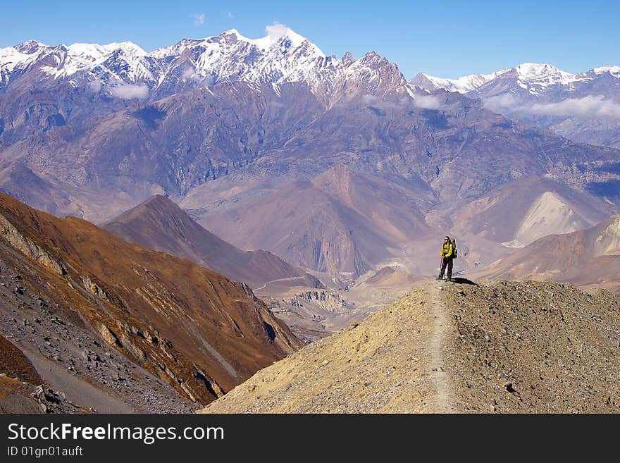 Picturesque nepalese landscape