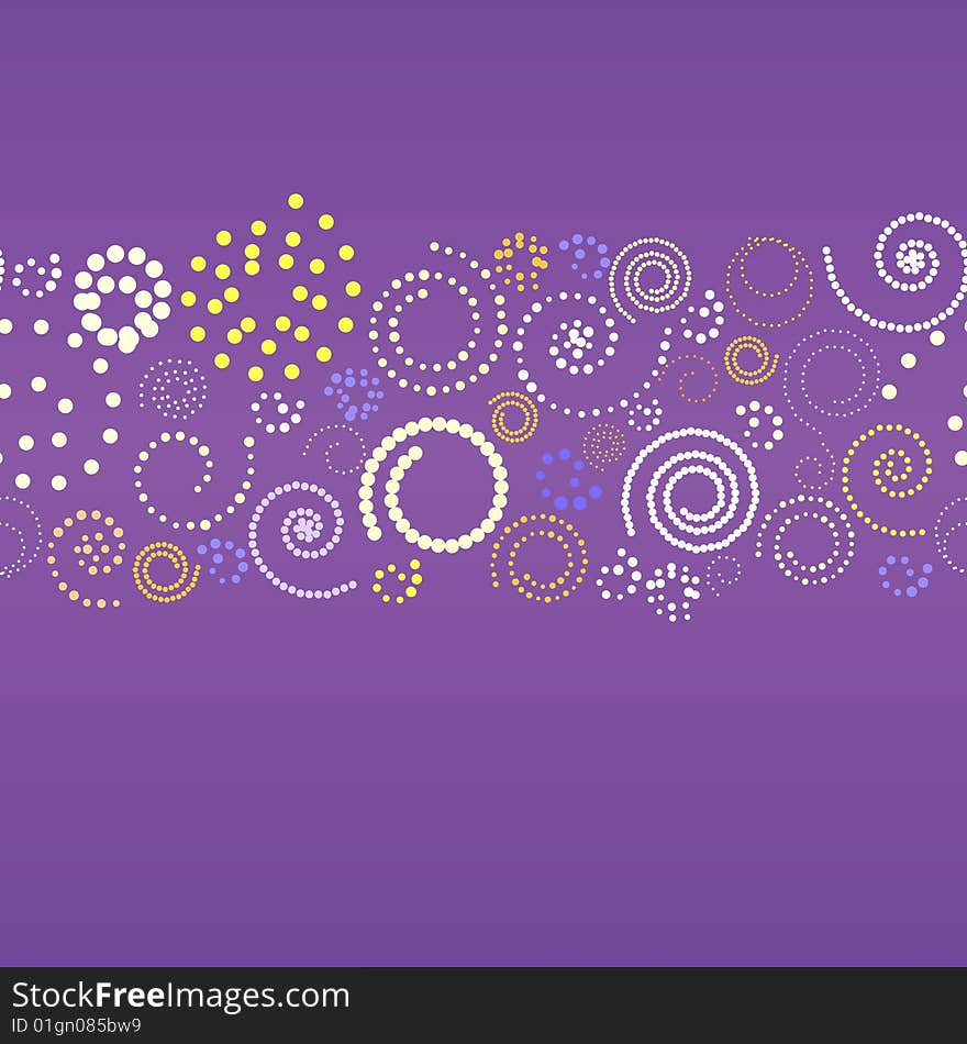 Abstract banner with spirals. Vector illustration