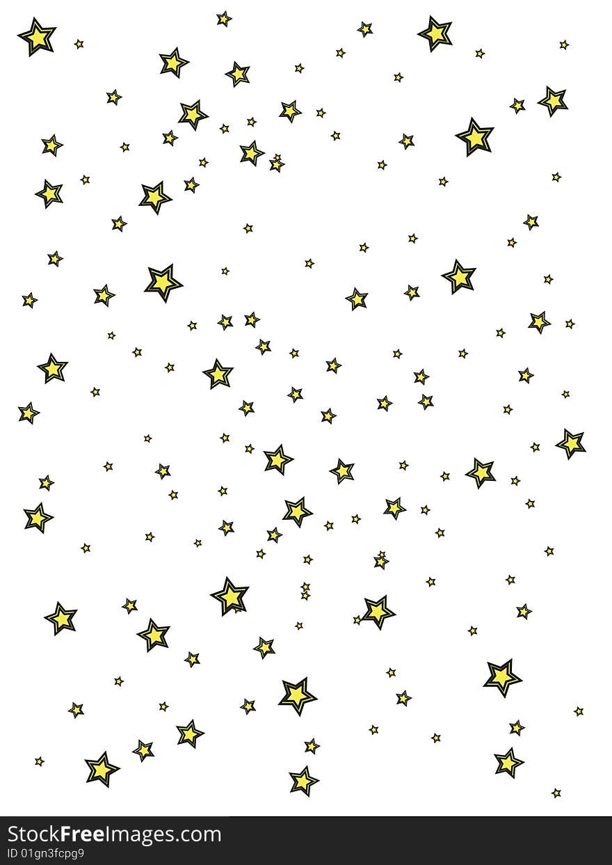 Background with stars, vector illustration