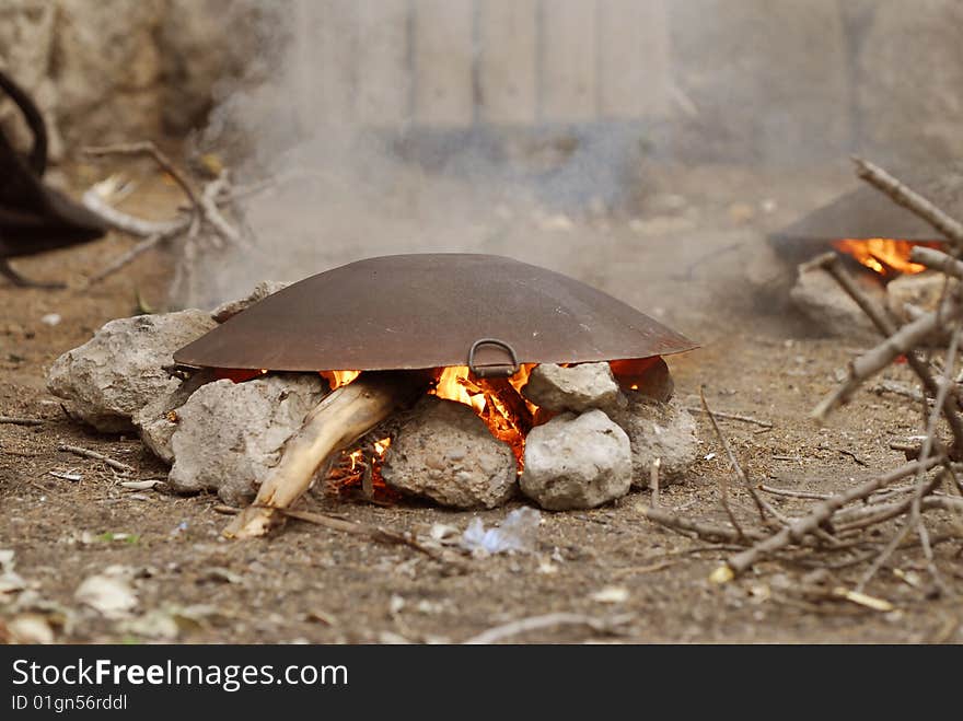 Outdoor Middle East Cooking